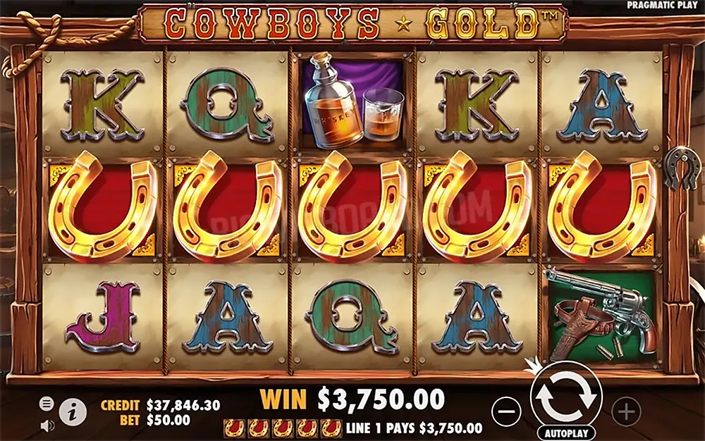 카우보이 골드(Cowboys Gold Slot)  - 프라그마틱 플레이 스크린샷